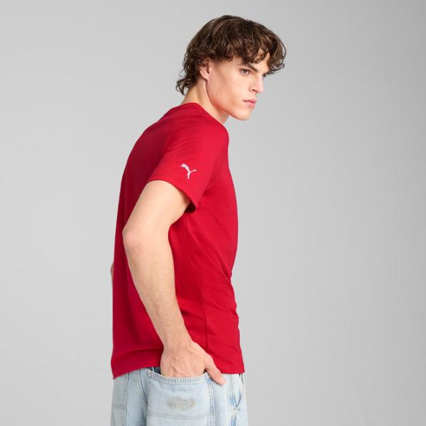 Tricou pentru bărbați Puma Ferrari Race Tonal Big Shield Tee 100% bumbac / Red photo 4