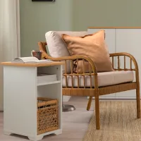 Măsuță de cafea Ikea Skruvby 5658017 White photo 2