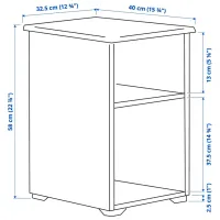 Măsuță de cafea Ikea Skruvby 5658017 White photo 6