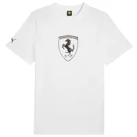 Футболка для мужчин Puma Ferrari Race Tonal Big Shield Tee 100% хлопок / Белый