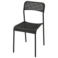 Set masă și scaune Ikea Sandsberg/Adde Dreptunghiulară / PAL / Black photo 2