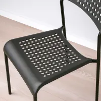 Set masă și scaune Ikea Sandsberg/Adde Dreptunghiulară / PAL / Black photo 4