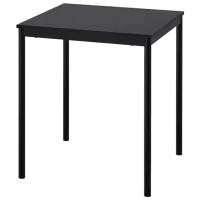 Set masă și scaune Ikea Sandsberg/Adde Dreptunghiulară / PAL / Black photo 5