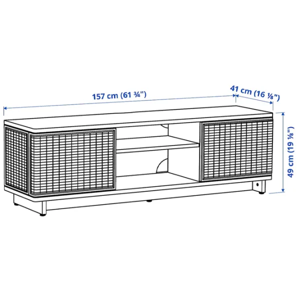 Comodă TV Ikea Fryksas  49 x 157 x 41 / PAL photo 3
