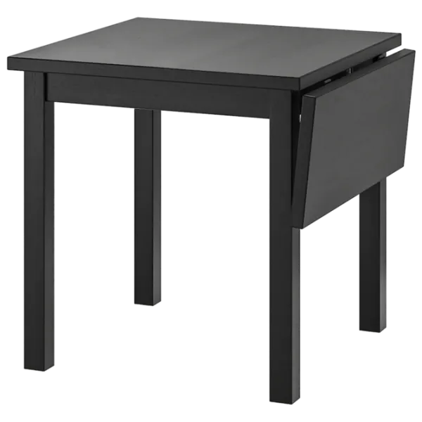 Set masă și scaune Ikea Nordviken/Kattil/Knisa Dreptunghiulară / PAL / Black photo 3