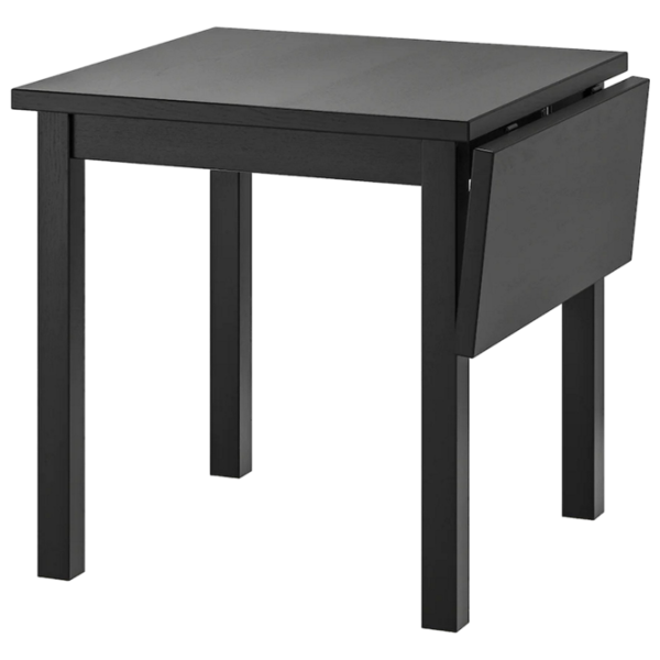 Set masă și scaune Ikea Nordviken/Kattil/Knisa Dreptunghiulară / PAL / Black photo 3