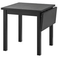 Set masă și scaune Ikea Nordviken/Kattil/Knisa Dreptunghiulară / PAL / Black photo 3