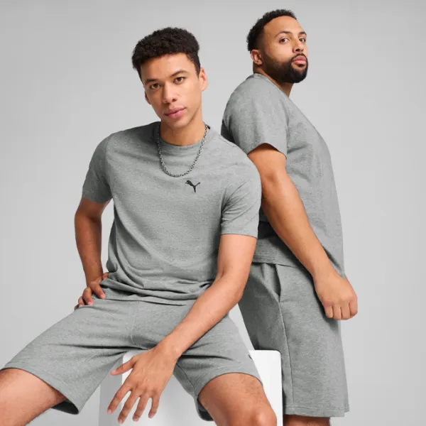 Футболка для мужчин Puma Ess Small Logo Tee 100% хлопок / Серый photo 3