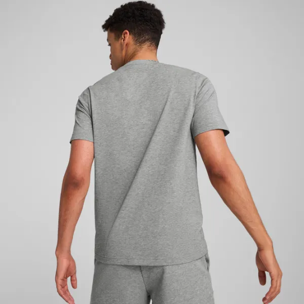 Tricou pentru bărbați Puma Ess Small Logo Tee 100% bumbac / Gray photo 4