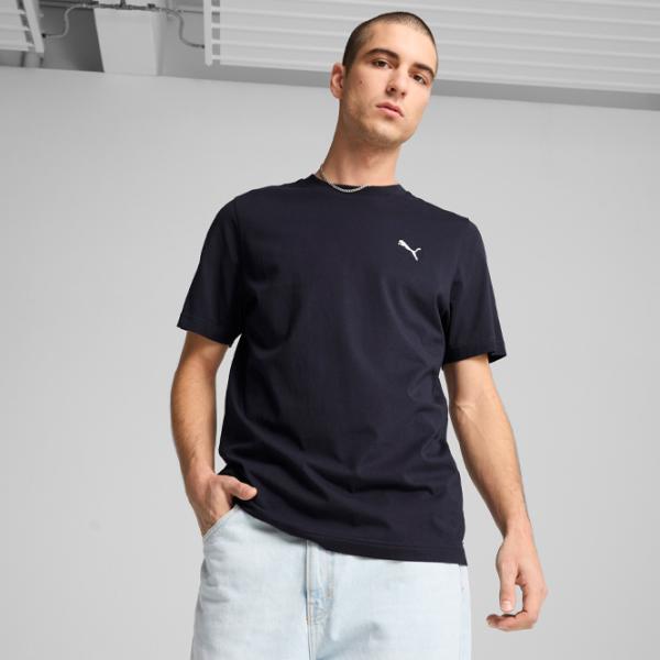 Tricou pentru bărbați Puma Ess Small Logo Tee 100% bumbac / Navy photo 3