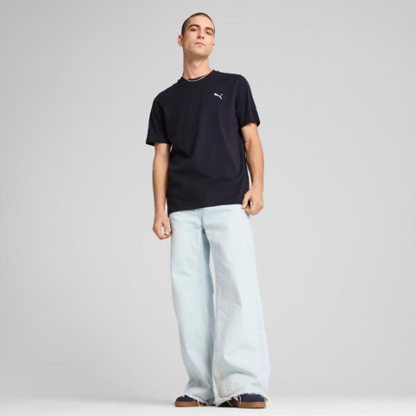 Tricou pentru bărbați Puma Ess Small Logo Tee 100% bumbac / Navy photo 4