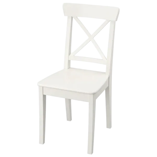 Обеденные стол со стульями Ikea Ingatorp/Ingolf Овальная / ДСП / Белый photo 3