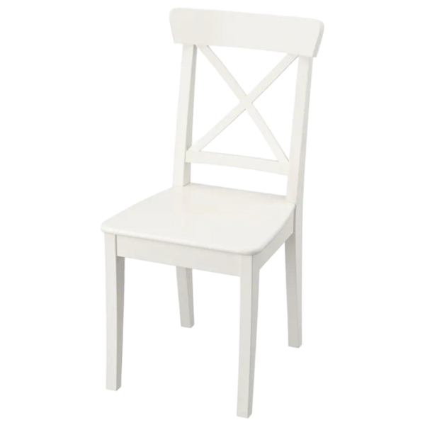 Обеденные стол со стульями Ikea Ingatorp/Ingolf Овальная / ДСП / Белый photo 3