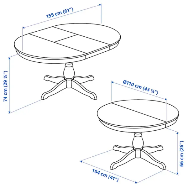 Обеденные стол со стульями Ikea Ingatorp/Ingolf Овальная / ДСП / Белый photo 4