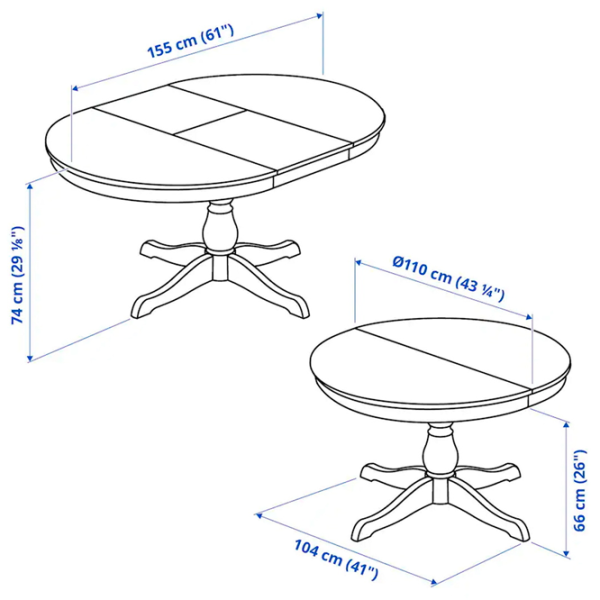 Обеденные стол со стульями Ikea Ingatorp/Ingolf Овальная / ДСП / Белый photo 4