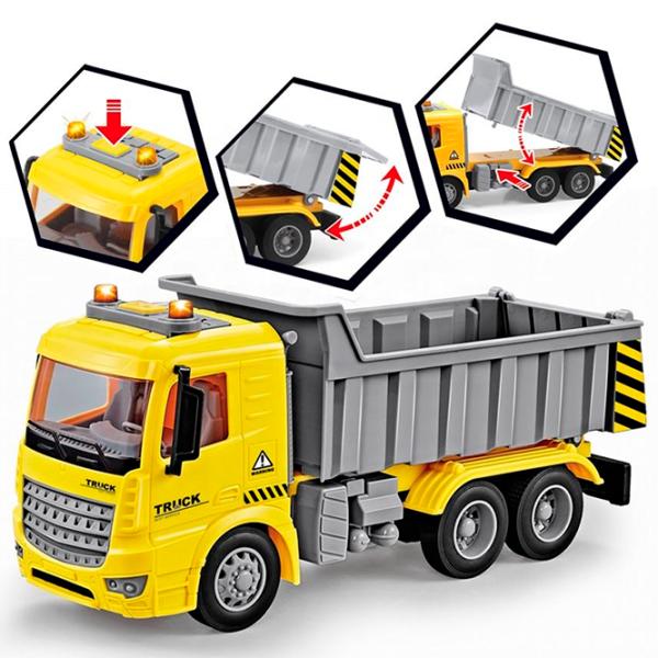 Грузовик Richi Tichi 70098 8600022870098  / / Серый Желтый photo 3 Грузовик Richi Tichi 70098 8600022870098  / / Серый Желтый photo 3