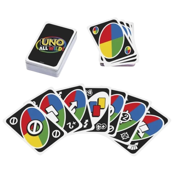 Настольная игра Mattel UNO All Wild 7+/ Uno photo 2 Настольная игра Mattel UNO All Wild 7+/ Uno photo 2