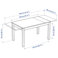 Обеденные стол со стульями Ikea Ekedalen/Orrsta Прямоугольная / ДСП / Белый photo 7