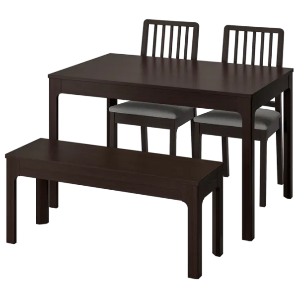 Обеденные стол со стульями Ikea Ekedalen/Orrsta Прямоугольная / ДСП / Тёмно-коричневый photo 1 Обеденные стол со стульями Ikea Ekedalen/Orrsta Прямоугольная / ДСП / Тёмно-коричневый photo 1