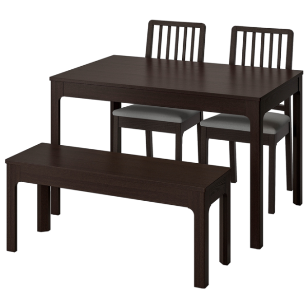 Обеденные стол со стульями Ikea Ekedalen/Orrsta Прямоугольная / ДСП / Тёмно-коричневый photo 1 Обеденные стол со стульями Ikea Ekedalen/Orrsta Прямоугольная / ДСП / Тёмно-коричневый photo 1