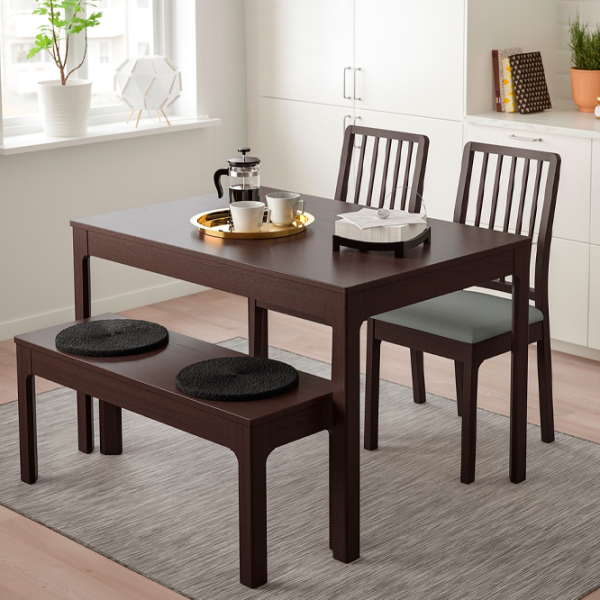 Обеденные стол со стульями Ikea Ekedalen/Orrsta Прямоугольная / ДСП / Тёмно-коричневый photo 7 Обеденные стол со стульями Ikea Ekedalen/Orrsta Прямоугольная / ДСП / Тёмно-коричневый photo 7