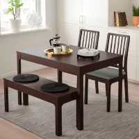 Обеденные стол со стульями Ikea Ekedalen/Orrsta Прямоугольная / ДСП / Тёмно-коричневый photo 7