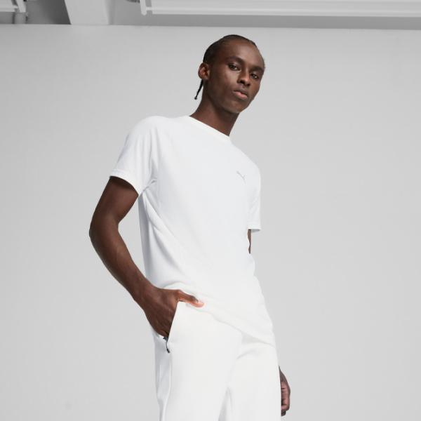 Tricou pentru bărbați Puma Evostripe Tee 35% viscoză / White photo 3