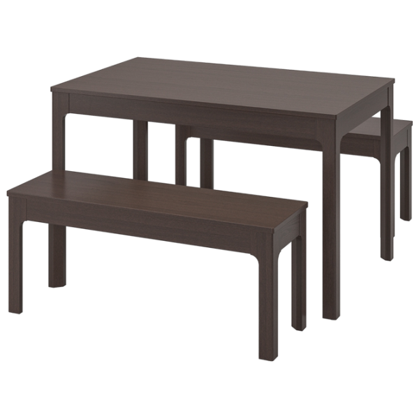Set masă și scaune Ikea Ekedalen Dreptunghiulară / PAL / Dark Brown photo 1 Set masă și scaune Ikea Ekedalen Dreptunghiulară / PAL / Dark Brown photo 1