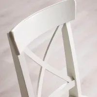 Set masă și scaune Ikea Ekedalen/Ingolf Dreptunghiulară / PAL / White photo 5