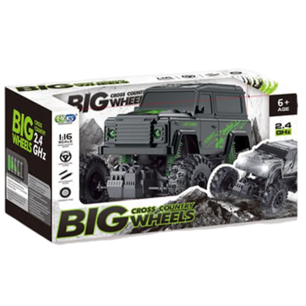 Mașină Big Weels 21962 8600024021962   / 2.4 GHz / Black Green photo 1