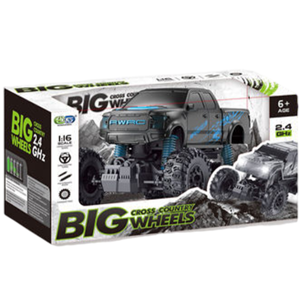 Машинка Big Weels 21948 8600024021948   / 2.4 ГГц / Черный Синий photo 1