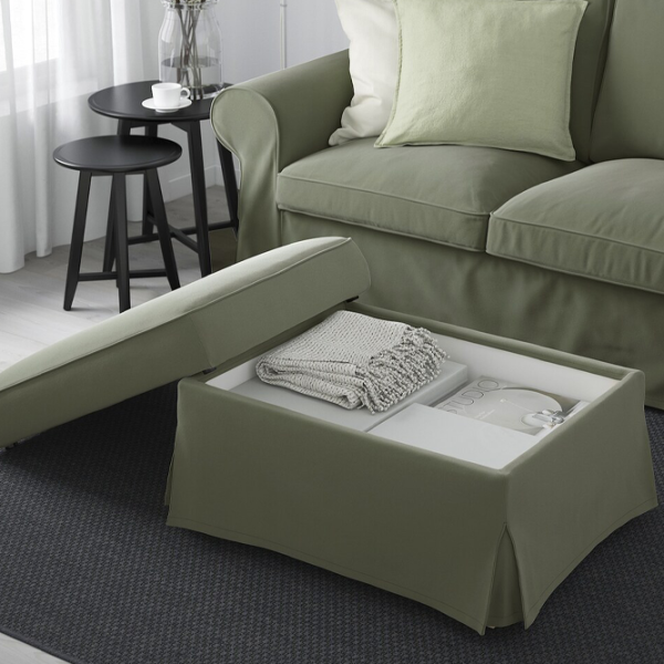 Fotoliu moale Ikea Ektorp Gray Green / Stofă  photo 2