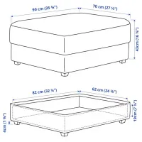 Fotoliu moale Ikea Kivik Grey Turquoise / Stofă photo 3