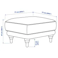 Fotoliu moale Ikea Esseboda Gray / Stofă photo 2