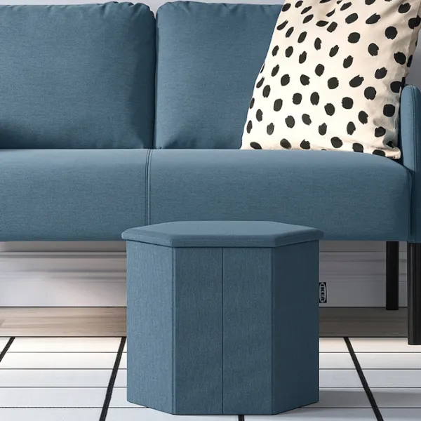 Пуф Ikea Kjuge Синий / Ткань photo 3 Пуф Ikea Kjuge Синий / Ткань photo 3