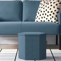 Fotoliu moale Ikea Kjuge Blue / Stofă photo 3