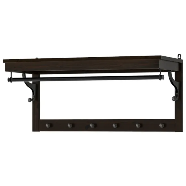Cuier Ikea Hemnes Masiv / Black photo 1 Cuier Ikea Hemnes Masiv / Black photo 1