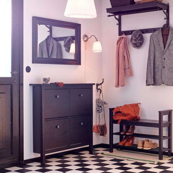 Cuier Ikea Hemnes Masiv / Black photo 3 Cuier Ikea Hemnes Masiv / Black photo 3