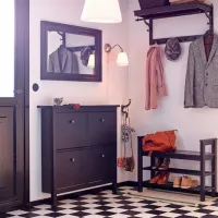 Cuier Ikea Hemnes Masiv / Black photo 3