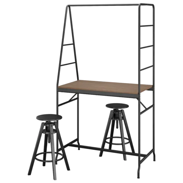 Set masă și scaune Ikea Haverud/Dalfred Dreptunghiulară / PAL / Black photo 1