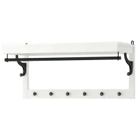 Вешалка Ikea Hemnes Массив / Белый