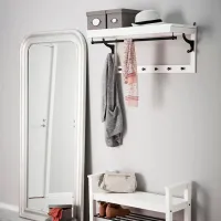 Cuier Ikea Hemnes Masiv / White photo 3