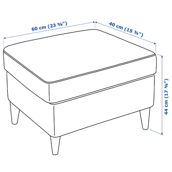 Пуф Ikea Strandmon Коричневый / Кожа  photo 2 Пуф Ikea Strandmon Коричневый / Кожа  photo 2