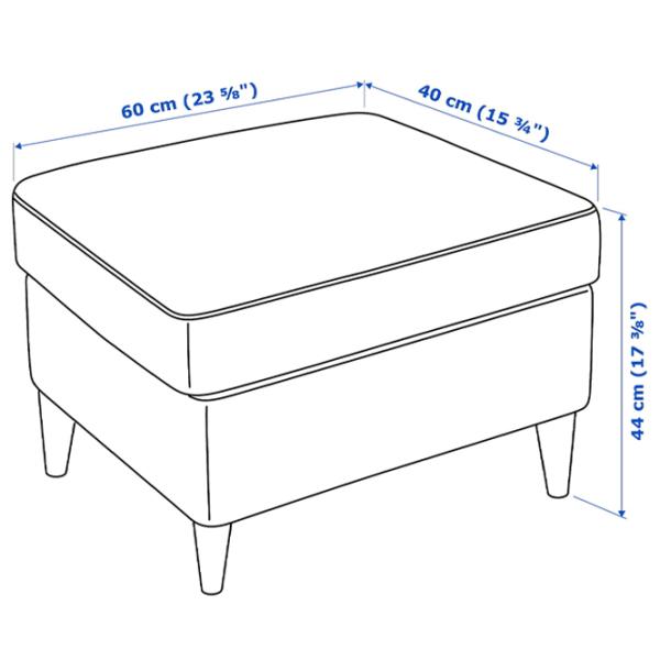 Пуф Ikea Strandmon Коричневый / Кожа  photo 2 Пуф Ikea Strandmon Коричневый / Кожа  photo 2