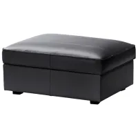Fotoliu moale Ikea Kivik  Black / Piele 
