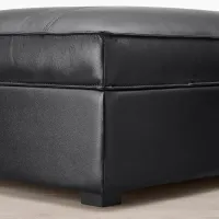 Fotoliu moale Ikea Kivik Black / Piele photo 3