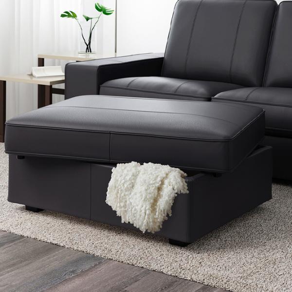 Fotoliu moale Ikea Kivik  Black / Piele  photo 4