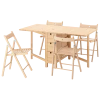 Set masă și scaune Ikea Norden/Frosvi Dreptunghiulară / PAL / Wood