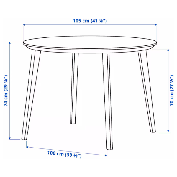 Обеденные стол со стульями Ikea Lisabo/Karlpetter/Gunnared Круглая / МДФ / Черный photo 10 Обеденные стол со стульями Ikea Lisabo/Karlpetter/Gunnared Круглая / МДФ / Черный photo 10