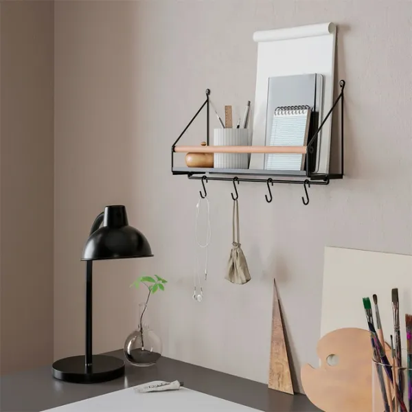 Вешалка Ikea Akerbruk Массив / Черный photo 6